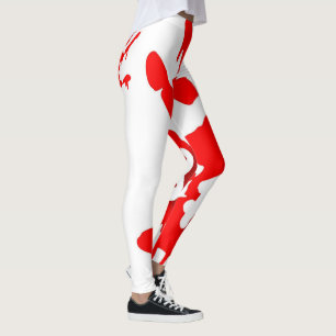 F8 FATE HANDPRINT LOGO YOGA STRETCH WORKOUT LEGGINGS