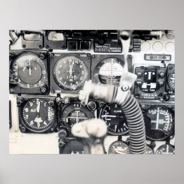 F-100 Instrument Panel Poster (Front)