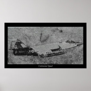 F-104 Starfighter fighter jet old photo Poster