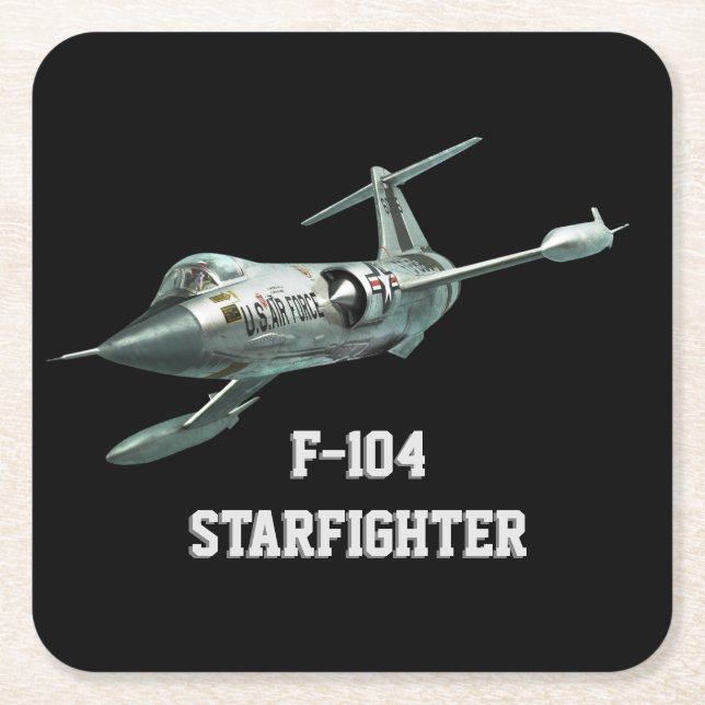 F-104 Starfighter Paper Coaster (Front)