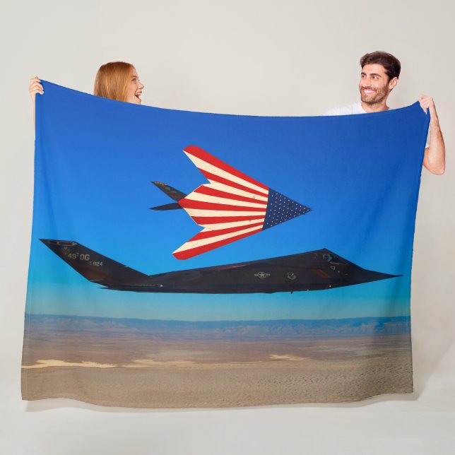 F-117 NIGHTHAWK FLEECE BLANKET (In Situ)