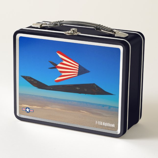 F-117 NIGHTHAWK METAL LUNCH BOX (Front)