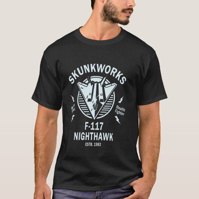 F-117 Nighthawk Stealth Airplane T-Shirt (Front)