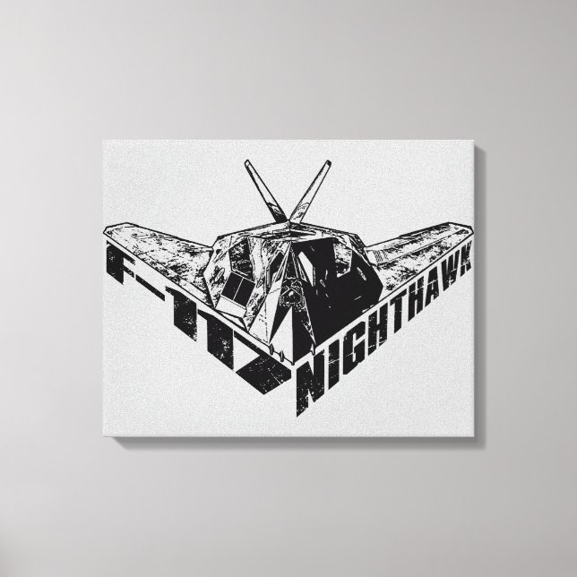 F-117 Nighthawk Wrapped Canvas (Front)