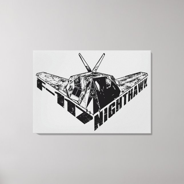 F-117 Nighthawk Wrapped Canvas (Front)