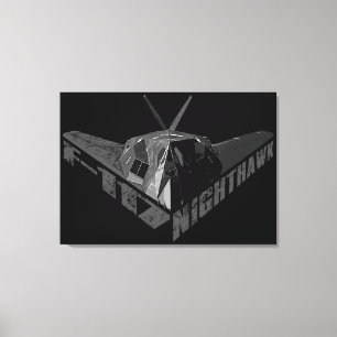 F-117 Nighthawk Wrapped Canvas