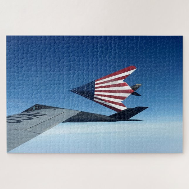 F-117 Nighthawks Over Freedom Jigsaw Puzzle (Horizontal)