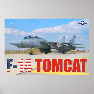 F-14 POSTER "PRÉFLIGHT" TOMCAT