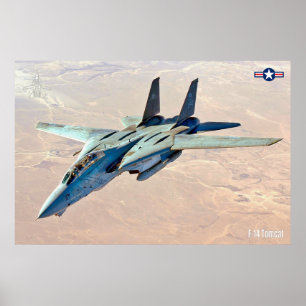 F-14 POSTER TOMCAT "PATROLE DÉSERT"