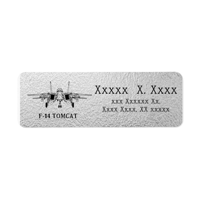 F-14 TOMCAT    - ADDRESS LABELS (Front)