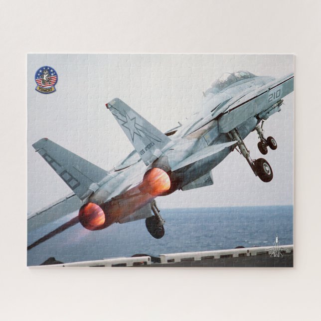 F-14 TOMCAT “AFTERBURNER” (16x20 inch) Jigsaw Puzzle (Horizontal)