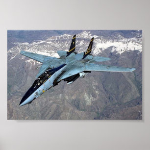 F-14 Tomcat avec ailes non balayées Poster