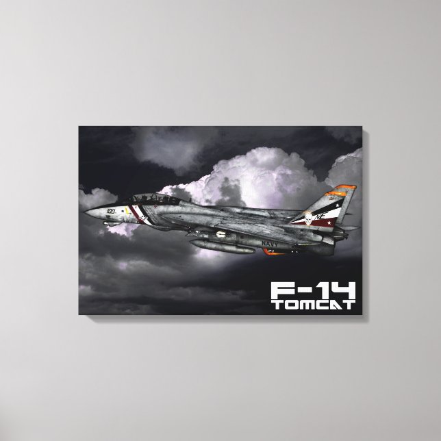 F-14 Tomcat Canvas Print (Front)