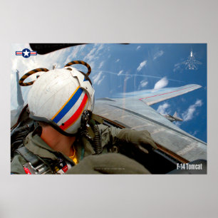 F-14 TOMCAT "CHECK SIX" POSTER