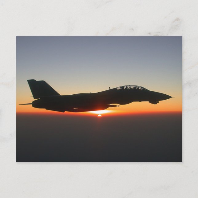 F 14 Tomcat Fighter Jet Postcard (Front)