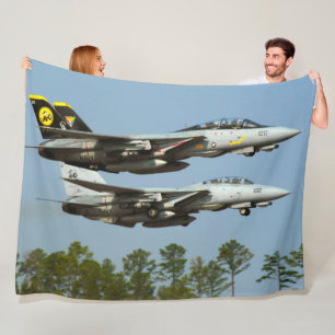 F-14 TOMCAT FLEECE BLANKET
