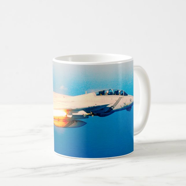 F-14 TOMCAT “FOX TWO” COFFEE MUG (Front Right)