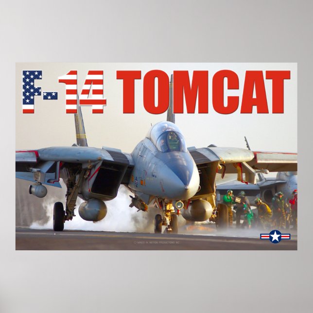 F-14 TOMCAT "LAUNCH" POSTER (Front)