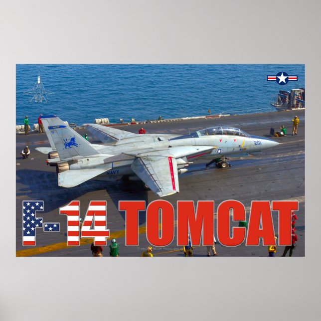F-14 TOMCAT "LAUNCH" POSTER (Front)