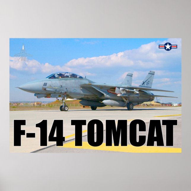 F-14 TOMCAT "PREFLIGHT" POSTER (Front)