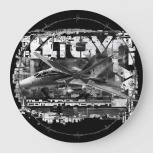 F-14 Tomcat Round (Large) Acrylic Wall Clock