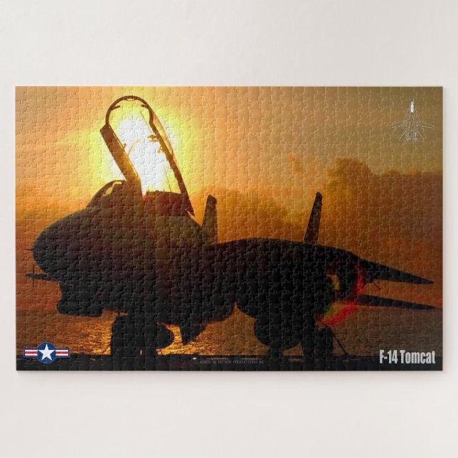 F-14 TOMCAT "SUNSET" (20x30 inch) Jigsaw Puzzle (Horizontal)