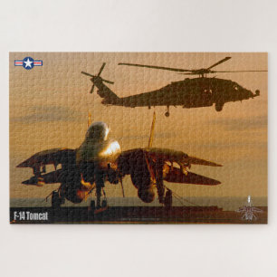 F-14 TOMCAT "SUNSET OPS" (20x30 inch) Jigsaw Puzzle