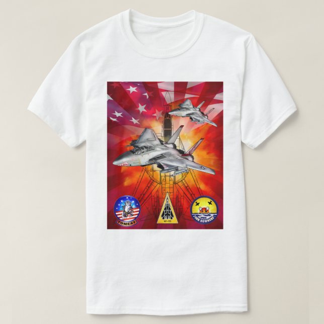 F-14 Tomcat VF-111 Sundowners T-Shirt (Design Front)