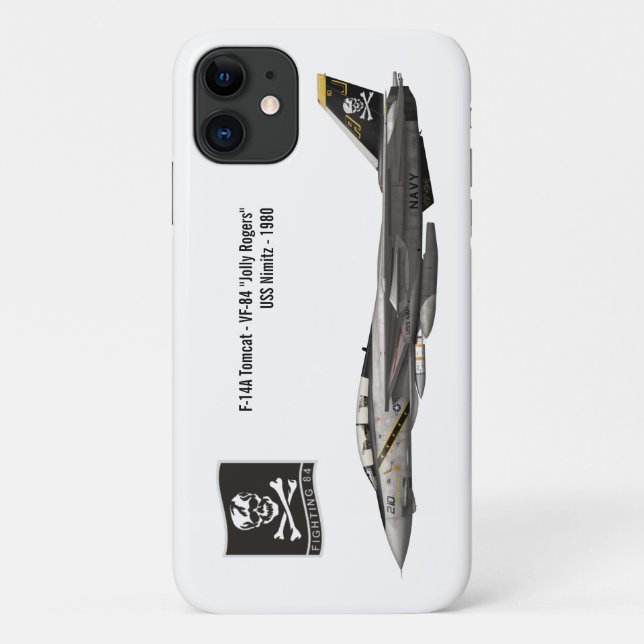 F-14 Tomcat VF-84 Jolly Rogers  Case-Mate iPhone Case (Back)
