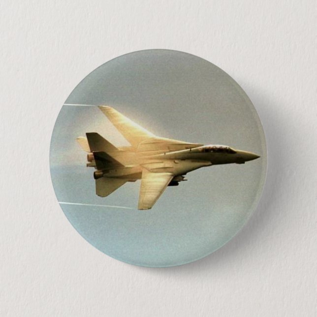 F-14 TOMCAT WITH VAPOR 2 INCH ROUND BUTTON (Front)