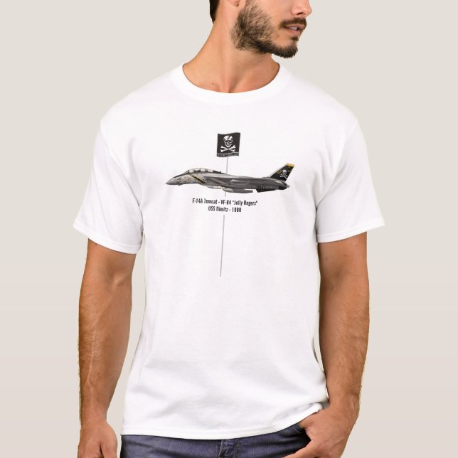 F-14A Tomcat VF-84 Jolly Rogers (USS Nimitz) T-Shirt (Front)