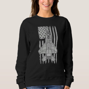 F 15 Eagle Fighter Jet Airplane American Flag F15 Sweatshirt