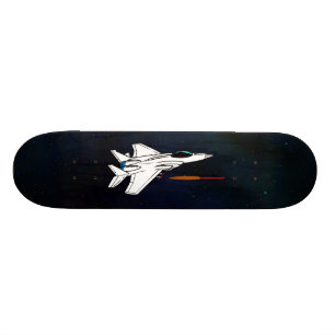 F-15 Eagle Fighter Jet Shooting Missile Skateboard