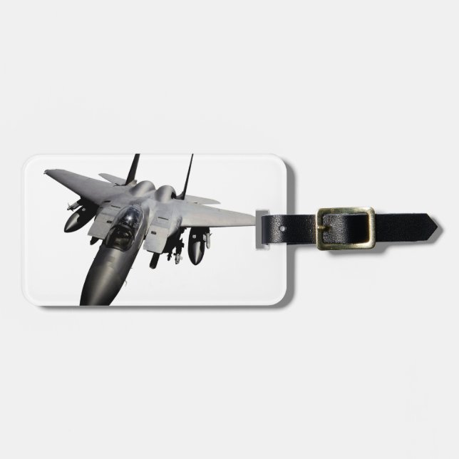 F-15 Eagle Jet Fighter Luggage Tag (Front Horizontal)
