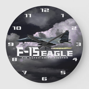 F-15 Eagle Large Clock