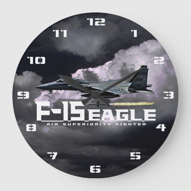 F-15 Eagle Large Clock (Front)