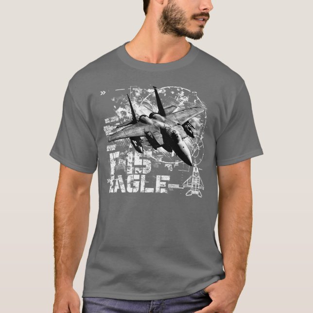 F-15 Eagle Men's Basic Dark T-Shirt (Front)