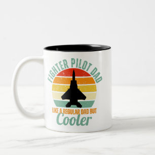 F-15 Fighter Pilot Dad Two-Tone Coffee Mug