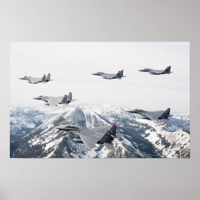 F-15 Strike Eagle Aircraft Poster (Front)