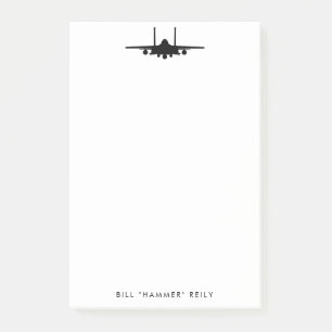 F-15 Strike Eagle Fighter Jet Personalized Notepad