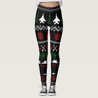F-15C Christmas leggings