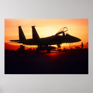 F-15C Eagle Fighter Jet Poster