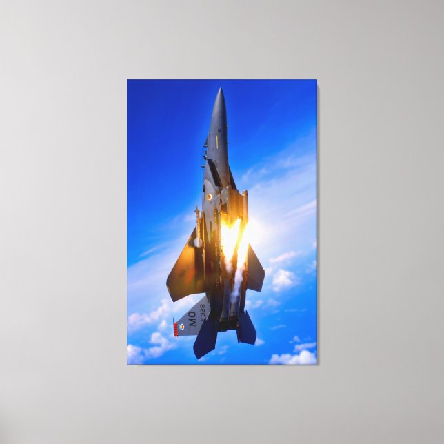 F-15E STRIKE EAGLE 32x48 Canvas Print (Front)