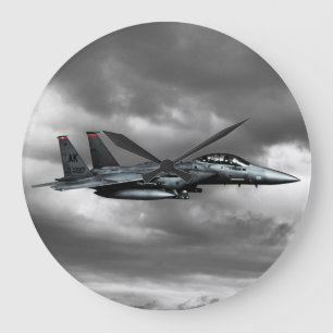 F-15E Strike Eagle Round (Large) Wall Clock