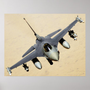 F-16 Fighting Falcon Aircraft Poster