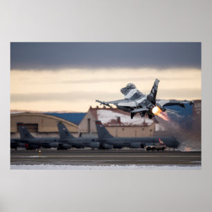F-16 Fighting Falcon Aircraft Poster