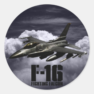 F-16 Fighting Falcon Classic Round Sticker
