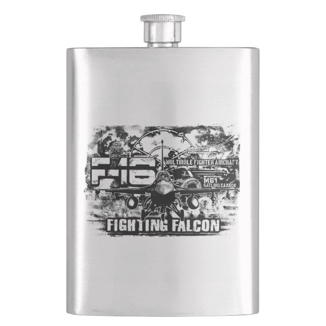 F-16 Fighting Falcon Hip Flask (Front)