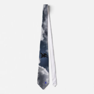 F-16 Fighting Falcon in the Clouds Single Side Tie