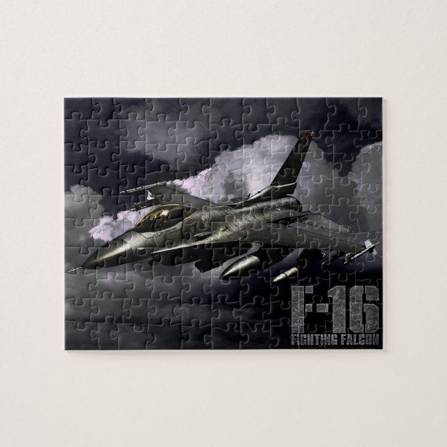 F-16 Fighting Falcon Jigsaw Puzzle (Horizontal)